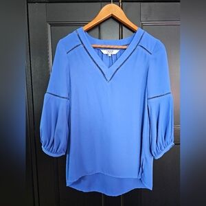 CROSBY By Mollie Burch 3/4 Blue Top- XS